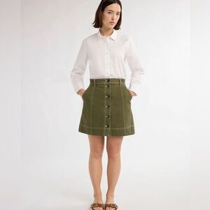 Free Assembly’s Utility Skirt in Olive Green - NWT sz10